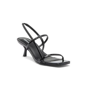 Abound Mandy Slingback Heeled Strappy Sandals in Patent Black Size 9.5